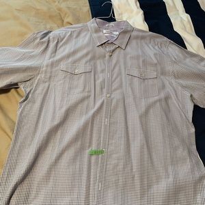 Men’s blue casual dress shirt